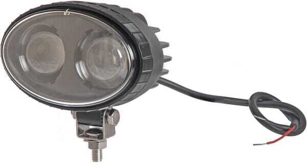 Pièces agricoles - Eclairage - Lampe de sécurité LED, bleue, 10 W, 250 lm, ovale, 10-80 V, Spot, 2 LED, Kramp