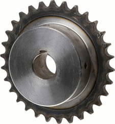 Pièces agricoles - Transmission - Pignon Simplex 30 dents chaîne 1/2" 08 B-1 alésé 25 mm Kramp