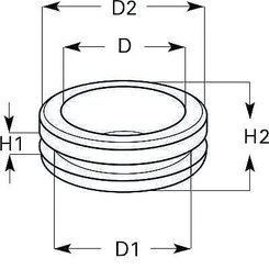 Pièces agricoles - Eclairage - Tube 35x30x3,0 mm