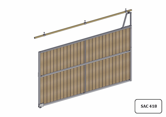 Materiels - Cage de contention - SEPARATION COULISSANTE TOUTE RESINE L.4M