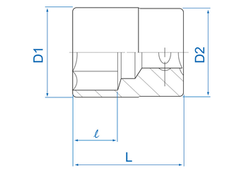 Outils - Outils divers - Blister de douille 3/8" 16mm