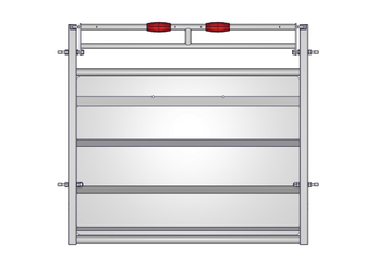 Materiels - Accessoires 70Kg-100Kg - BARRIERE -R- TOLEE FIXE AVEC LISSE RABATTABLE L.2M V2