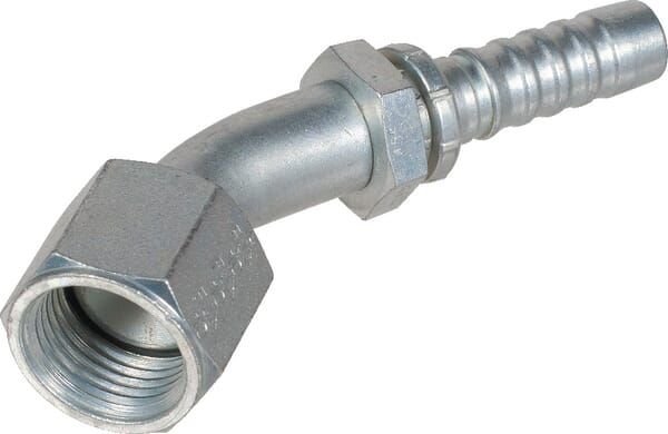 Pièces agricoles - Hydraulique - Racc. à sertir 45° DN13-7/8 JIC