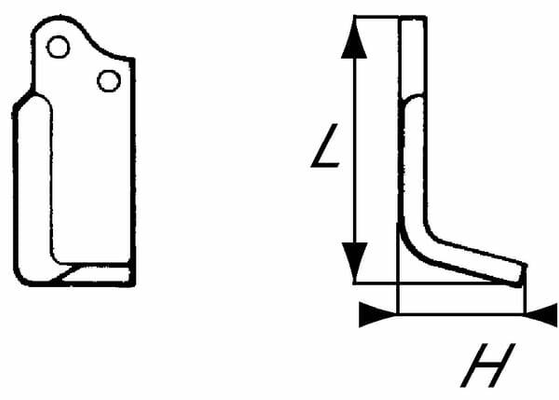Pièces agricoles - Travail du sol - Lame de fraise g. Agria
