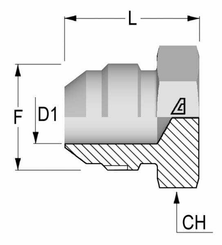 Pièces agricoles - Hydraulique - Bouchon 9/16 UNF