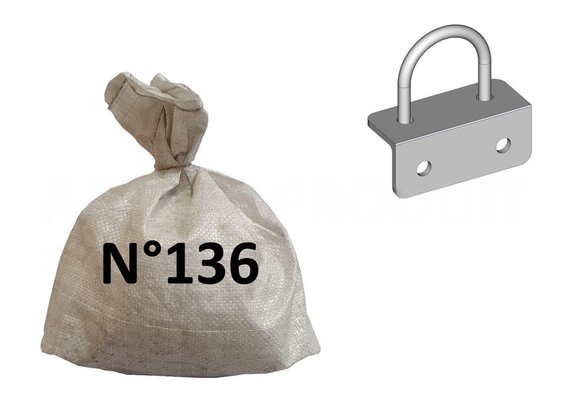 Accessoires et options matériel  - Matériel d'élevage - autre - SACHET FERRURE SUPPORT GARROT D.49MM