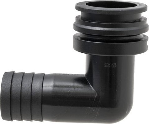 Pièces agricoles - Pièce Pulvérisateur - Raccord à fourche, femelle 90° AF4, embout de tuyau 25 mm