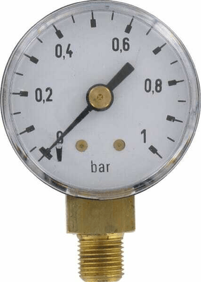 Pièces agricoles - Hydraulique - Manomètre Ø40 0-1bar ?" inf.