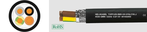 Pièces agricoles - Electricité - Câble EMV-UV-2YSLCYK-J