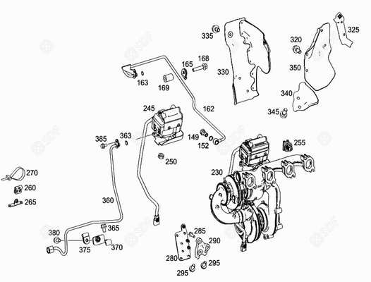 Pièces agricoles - Pieces moteur - turbocompresseur
