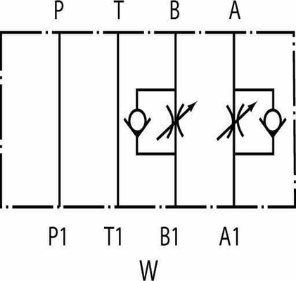 Pièces agricoles - Hydraulique - Clapet antiretour étrangl. NG6
