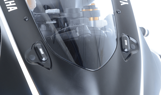 Pièces Quad & Motos - Equipement véhicule - Cache-orifices rétroviseur R&G RACING - noir Yamaha YZF-R6