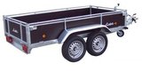 REMORQUE COTES BOIS 251x133x40 freinée 2 essieux PTAC : 1300 kg
