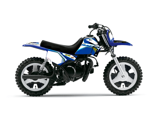 Pièces Quad & Motos - Equipement véhicule - Kit plastiques ART couleur origine bleu avec selle complète noire + kit déco KUTVEK Racer bleu Yamaha PW50
