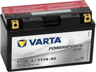 Pièces agricoles - Eclairage - Batterie 12V 7Ah 120A AGM Sports motorisés VARTA