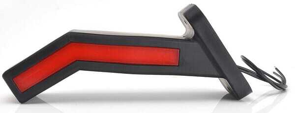 Pièces agricoles - Eclairage - Feu de gabarit gauche LED, 12-24V, 184.9x58x145.5mm, indicateur de direction, Kramp