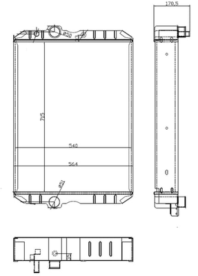 Pièces agricoles - Tracteur pièce adaptable - Radiateur