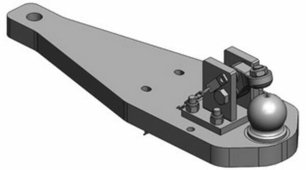 Pièces agricoles - Tracteur pièce adaptable - Barre d'attelage renforcée K80® Case Puma EP 150-175 / Steyr CVT Eco 6150-6175