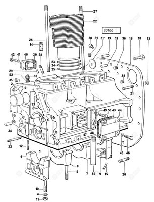 Pièces agricoles - Pieces moteur - CYLINDRE MOTEUR Deutz-Fahr origine