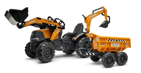 Loisirs - Jouets - Tractopelle Case IH Puma 240CVX avec remorque