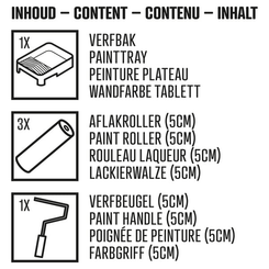 Chimie - Chimie divers - Rouleau Paintset, III star, mousse F droite 5cm, 5Pcs