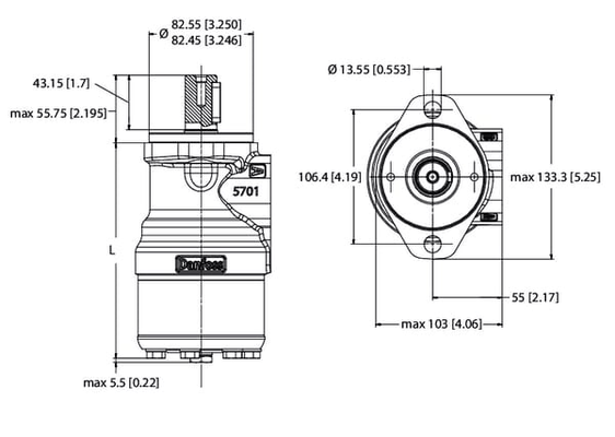 Pièces agricoles - Hydraulique - Moteur orb., arbre Ø 1" Z6 A2