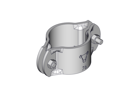 Materiels - Cornadis - BRIDE RONDE D.76MM COMPLETE FIXATION HAUTE CORNADIS OVIN CAPRIN