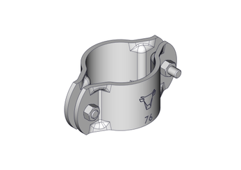 Materiels - Cornadis - BRIDE RONDE D.76MM COMPLETE FIXATION HAUTE CORNADIS OVIN CAPRIN