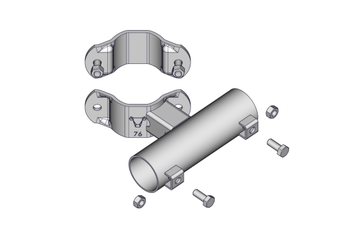 Materiels - Matériel d'élevage - autre - BRIDE TREFLE D.76MM SUPPORT TUBE 49MM COMPLETE