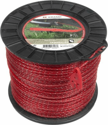 Pièces agricoles - Jardin et forêt pièce adaptable - Fil de coupe Ø 3.3mm 232m torsadé rouge Kramp