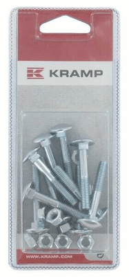 Pièces agricoles - Fasteners - Écrou et boulon M6 x 40 mm, 4,6 (10)