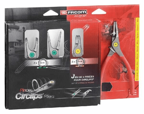 Outils - Outils divers - 4 pinces circlips gainées