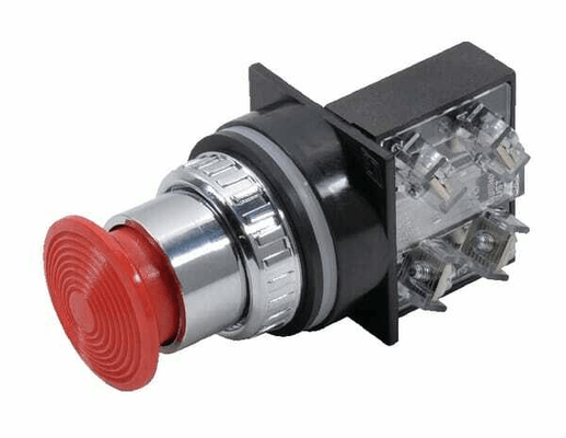 Pièces agricoles - Electricité - Bout.pous.coup poing,rouge,30m