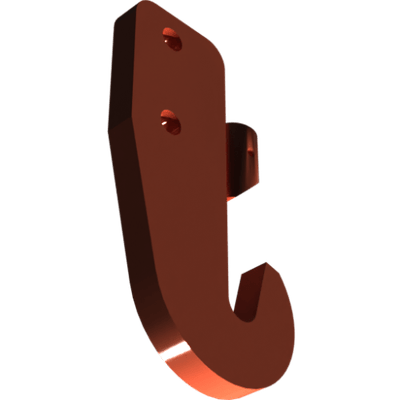 Pièces agricoles - Pièce divers - crochet HL25 cat2 soudé -peint-