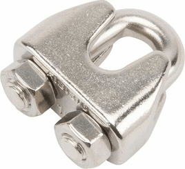 Pièces agricoles - Fasteners - Serre-câble en acier 10 mm inox-A4 A4 10mm