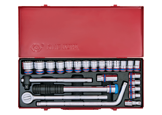 Outils - Outils divers - Coffret 1/2", 24 pcs, 12 pans