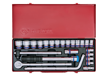 Outils - Outils divers - Coffret 1/2", 24 pcs, 12 pans