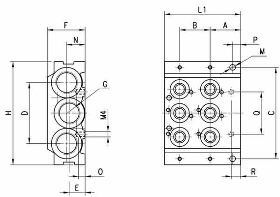 Pièces agricoles - Pièce pneumatique - Module initial/terminal