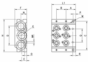 Pièces agricoles - Pièce pneumatique - Module initial/terminal