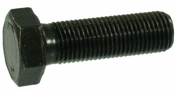 Pièces agricoles - Fasteners - Boulon hexagonal pas fin entièrement fileté M10x1,25x30 8.8 noir