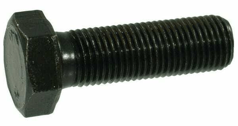Pièces agricoles - Fasteners - Boulon hexagonal pas fin entièrement fileté M10x1,25x30 8.8 noir
