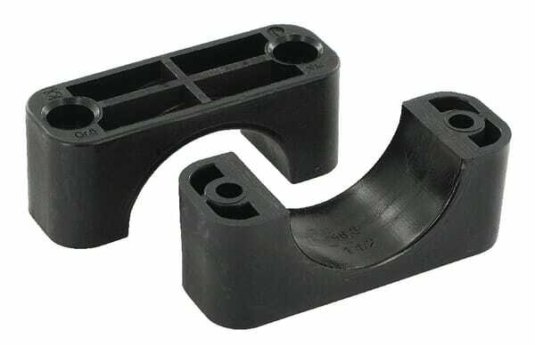 Pièces agricoles - Hydraulique - Demi-coq. noire lisse A6 48mm