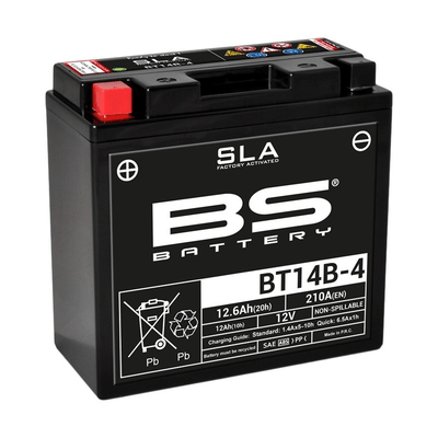 Pièces Quad & Motos - Electrique - Batterie BS BATTERY SLA sans entretien activé usine - BT14B-4
