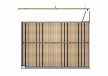Materiels - Accessoires 200Kg-300Kg - SEPARATION COULISSANTE TOUTE RESINE L.3.50M