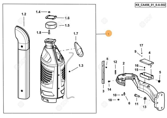 Pièces agricoles - Echappement - COVER SCR ASSEMBLY