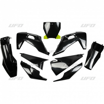Pièces Quad & Motos - Plastiques - Kit plastiques UFO noir - Husqvarna TC/FC