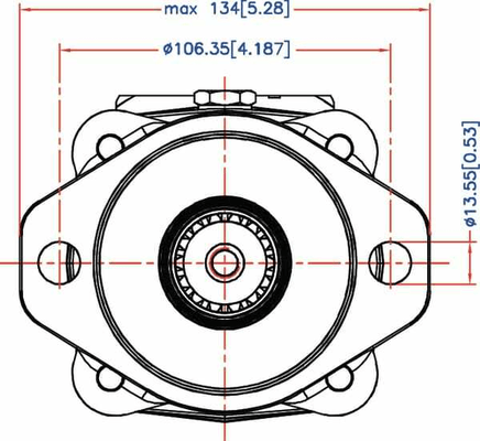 Pièces agricoles - Hydraulique - Moteur Orbit Cardan 1,25" Z14
