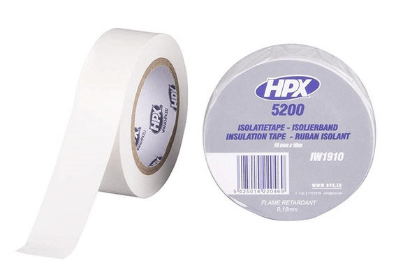 Pièces Quad & Motos - Outillage - Ruban adhésif isolant HPX blanc 19mm x 10m
