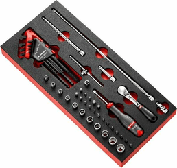 Outils - Outils divers - Mod. clé tube, 6 P, emb.1/4" Z