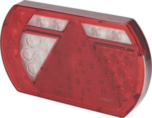 Pièces agricoles - Eclairage - Feu arrière gauche multifonction à LED, 12 V, 236x140x24,3 mm, Baïonnette 5 broches, Kramp